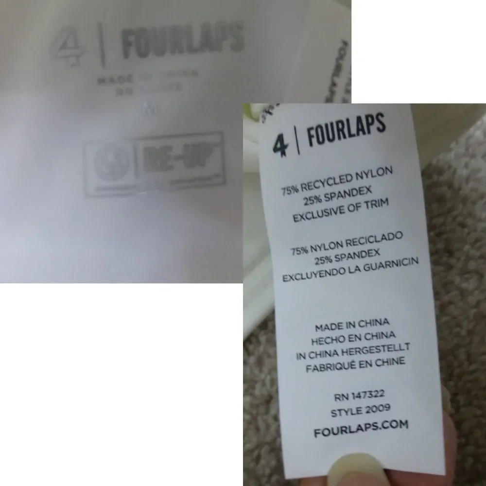 NWT Fourlaps Poise Longline Bra White